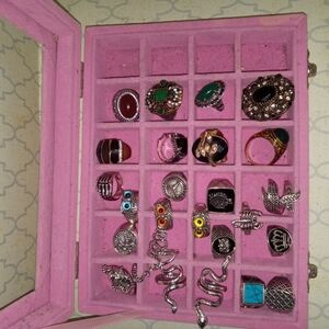 Elegant Silver and Green Jewelry Set